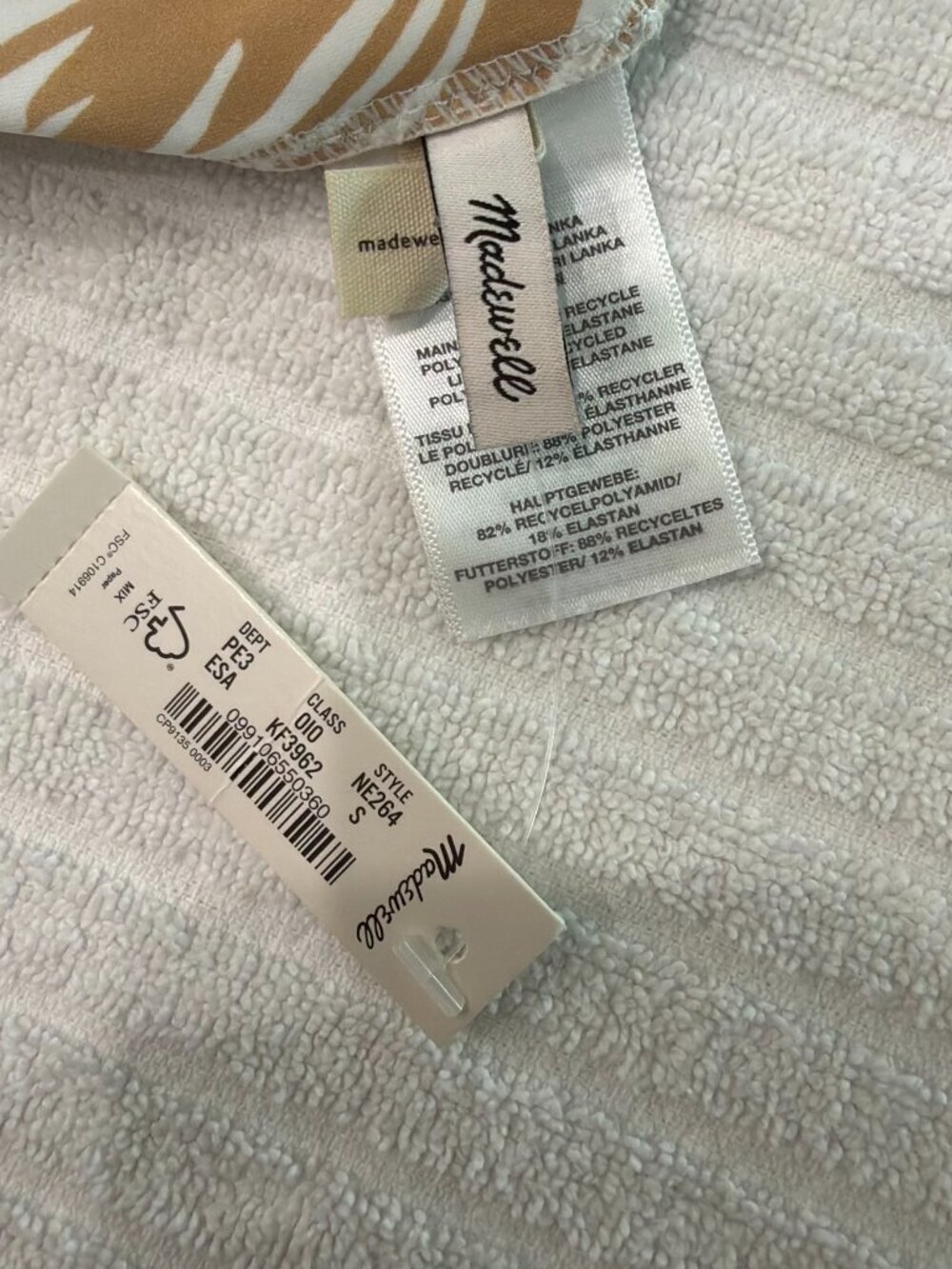 Madewell Second Wave Bikini Set in Palm Leaves - NWT - Top is M, Botton is S. - Picture 9 of 9
